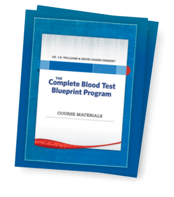 The Complete Blood Test Blueprint Program by Dr. J E Williams, book cover
